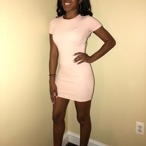 Pink mini dress